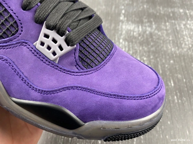 Rep x Scott Air Purple Travis Jordan 4 Suede 0711
